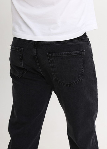 Черные демисезонные мом фит джинсы мужские черные вареные мом укороченные MOM JEANSclub