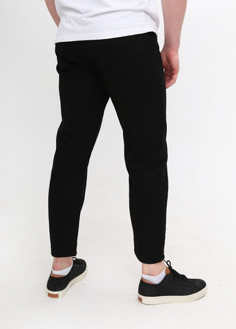 Черные демисезонные мом фит джинсы мужские черные мом укороченные MOM JEANSclub