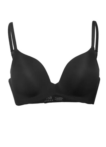Чорний бюстгальтер литий з глибокою лінією декольте l 1513 a Luna мікрофібра