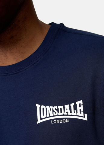 Темно-синяя футболка Lonsdale ELMDON
