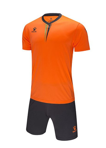 Комплект детской футбольной формы VALENCIA (JR) оранжево-серый 3893047.9999 Kelme (265210957)