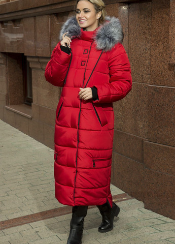 Червона зимня пальто-куртка barbara MioRichi