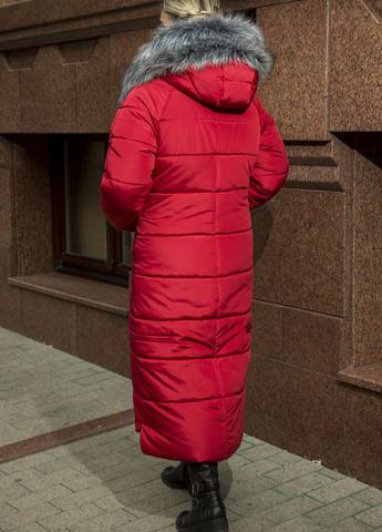 Красная зимняя пальто-куртка barbara MioRichi