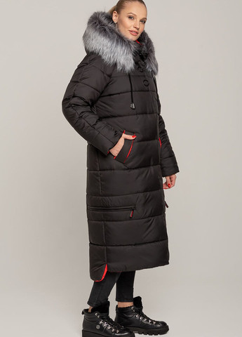 Чорна зимня пальто-куртка barbara MioRichi