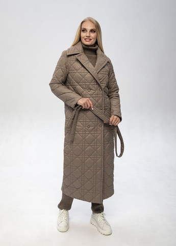 Бежева демісезонна куртка-пальто гала MioRichi