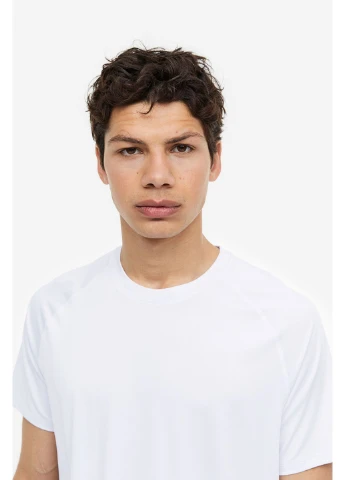 Біла футболка спорт H&M