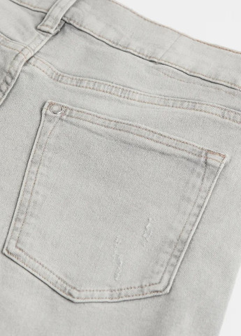 Светло-серые демисезонные джинсы skinny H&M