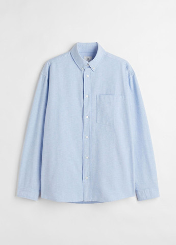 Голубой повседневный рубашка H&M