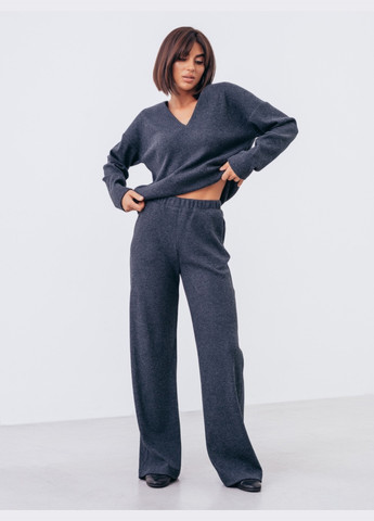 брючний костюм темно-синього кольору зі світшотом Dressa (265329485)