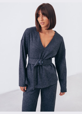 брючний костюм темно-синього кольору зі світшотом Dressa (265329485)