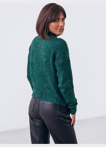 Зеленый зеленый свитер мелкой вязки Dressa