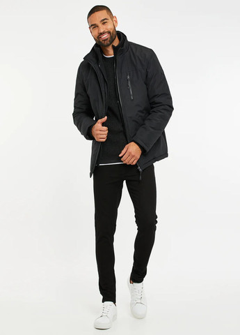 Черная демисезонная куртка Threadbare