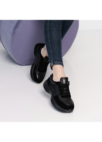 Черные демисезонные кроссовки женские chris 3894 23 черный Fashion