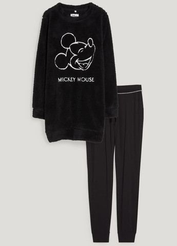 Черная всесезон пижама (свитшот, леггинсы) C&A