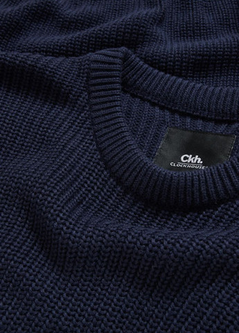 Темно-синий демисезонный свитер из хлопка C&A