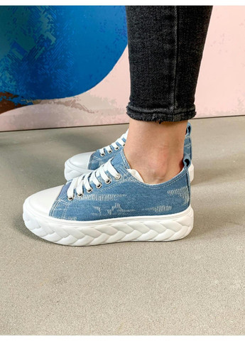 Кроссовки женские Giselle 3966 25 Голубой Fashion голубые демисезоны (265391513)