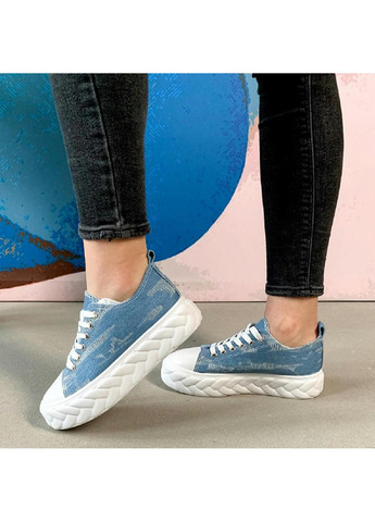 Кроссовки женские Giselle 3966 25 Голубой Fashion голубые демисезоны (265391513)