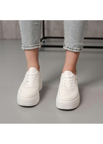 Білі осінні кросівки жіночі sara 3944 24 5 білий Fashion