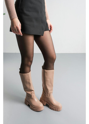 Осенние сапоги женские alvira 3799 245 бежевый Fashion