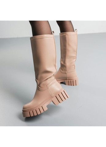 Осенние сапоги женские alvira 3799 245 бежевый Fashion