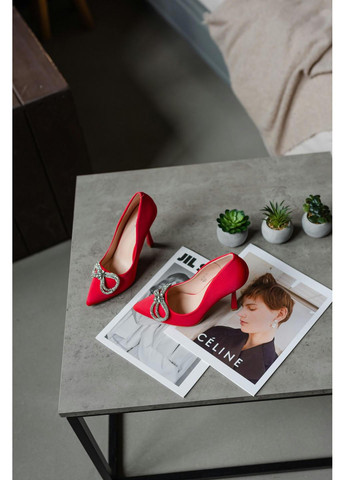 Женские туфли Bow 3957 24 Красный Fashion