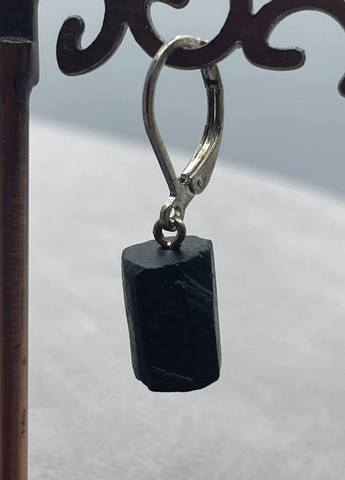 Серьги турмалин шерл No Brand (265329775)