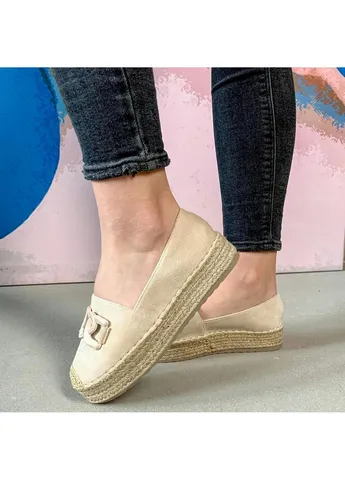 Бежеві жіночі еспадрільї favorite 3958 23 бежевий Fashion однотонний (265391539)