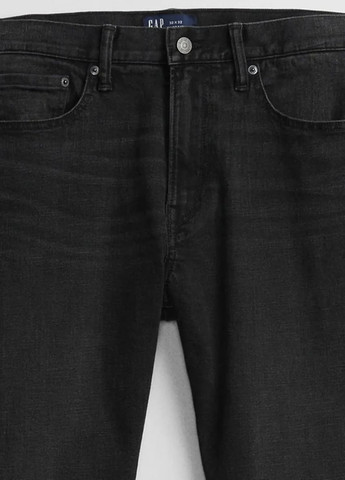 Черные демисезонные джинси вільного крою мом 706788 Washed Black Gap