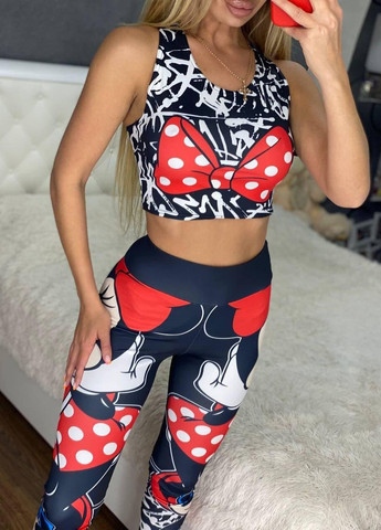 Жіночий фітнес костюм спортивні лосини та топ для занять спортом ААА (265536652)