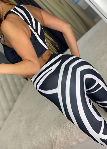 Женский фитнес костюм спортивные лосины и топ для занятий спортом ААА (265536656)