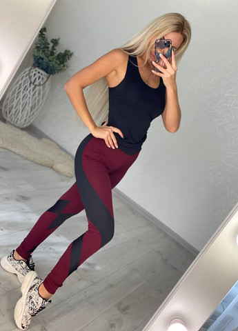 Женский фитнес костюм спортивные лосины и топ для занятий спортом ААА (265536614)