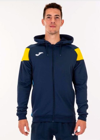 Олимпийка CREW III темно-синяя с желтыми и голубыми вставками Joma (265416746)