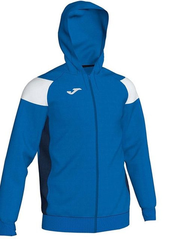 Олімпійка CREW III з капюшоном синя, білі вставки Joma (265416760)