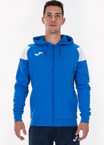 Олімпійка CREW III з капюшоном синя, білі вставки Joma (265416760)