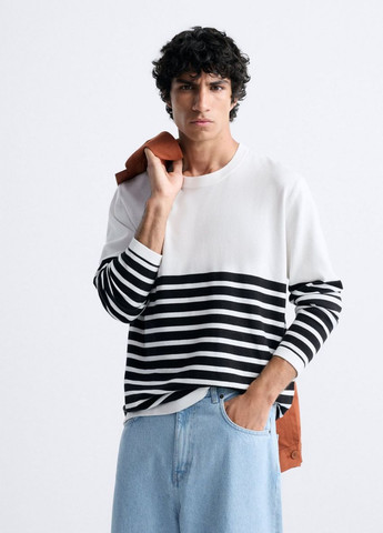 Белый демисезонный свитер Zara 3284 326 wt bl