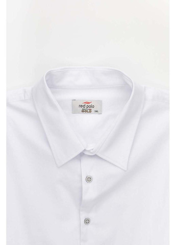 Белая кэжуал рубашка Redpolo