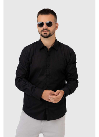 Черная кэжуал рубашка Jean Piere