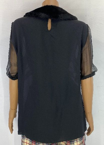 Черная летняя блуза Moschino AEFFE SPA CHEAPANDCHIC