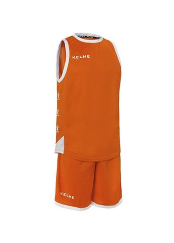Комплект баскетбольної форми оранжево-білий VITORIA 80803.0209 Kelme (265543047)