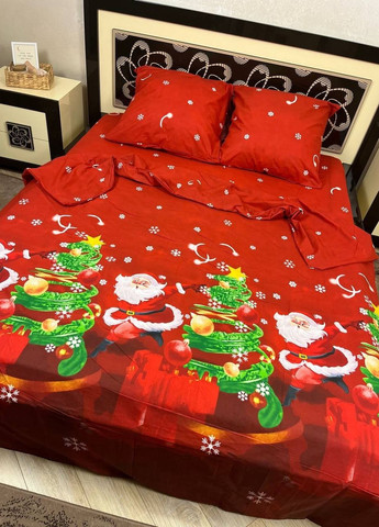 Комплект постельного белья Подарок Санты семейный 215 х 150 см 2 шт No Brand (265542651)