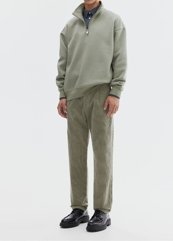 Светло-зеленые кэжуал летние брюки H&M