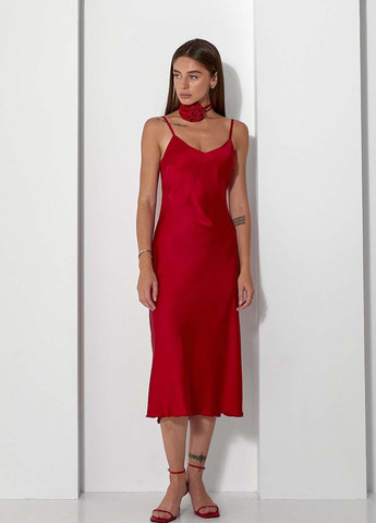 Красное повседневный платье SL-Fashion