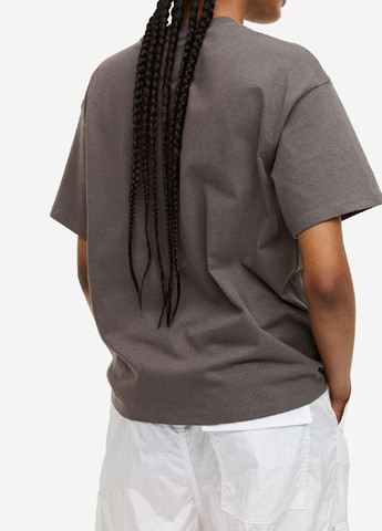 Темно-серая летняя футболка H&M