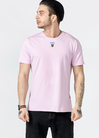 Розовая футболка lucas герб_yellowblue Gen
