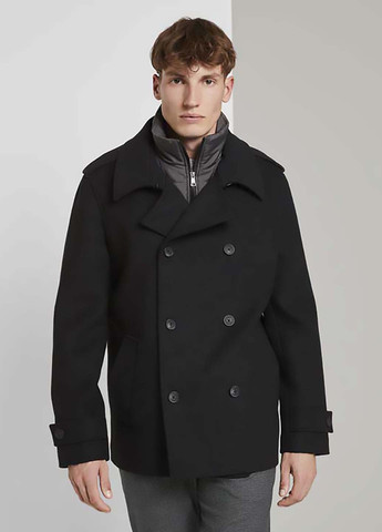 Чорна демісезонна куртка Tom Tailor