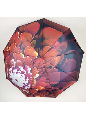 Теракотова жіноча складна парасоля автомат c принтом Flagman (265992110)