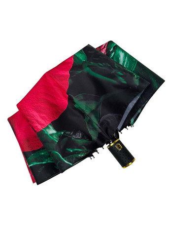 Чёрный женский зонт-автомат в подарочной упаковке с платком Rain (265992242)