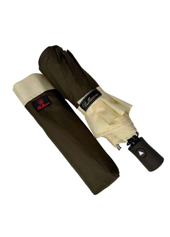 Хакі складна парасоля напівавтомат зі смужкою по краю Bellissima (265992071)