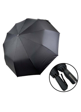 Мужской складной зонт полуавтомат с прямой ручкой Серебряный Дождь (265992120)