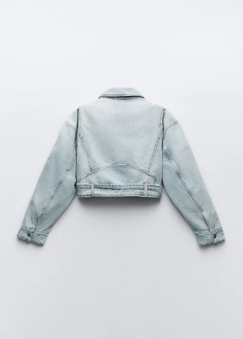 Голубая демисезонная куртка Zara